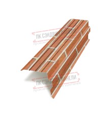 Планка торцевая 90х115х2000 ECOSTEEL-Кирпич-0.5