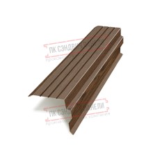 Планка торцевая 90х115х2000 ECOSTEEL-МореныйДуб-0.5