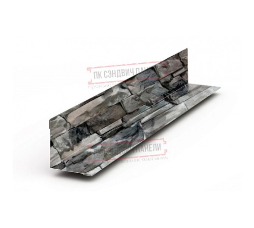 Планка угла внутреннего 115х115х2000 ECOSTEEL-БелыйКамень-0.5 Планка угла внутреннего 115х115х2000 ECOSTEEL-БелыйКамень-0.5
