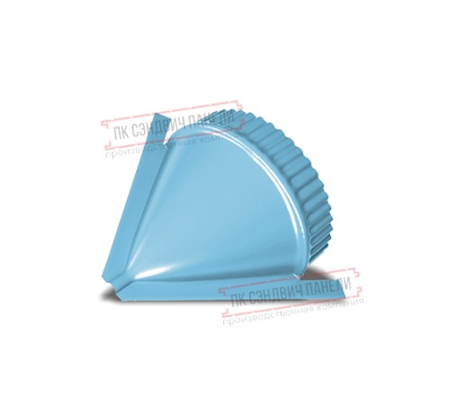 Заглушка конька круглого конусная PURMAN-Met.Blue-0.5 Заглушка конька круглого конусная PURMAN-Met.Blue-0.5