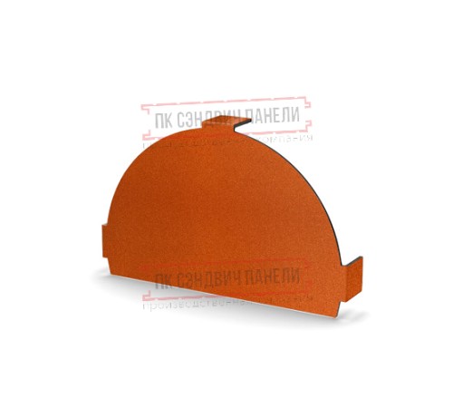 Заглушка конька круглого простая AGNETA-CopperCopper-0.5 Заглушка конька круглого простая AGNETA-CopperCopper-0.5
