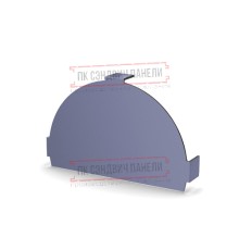Заглушка конька круглого простая PURMAN-Galmei-0.5