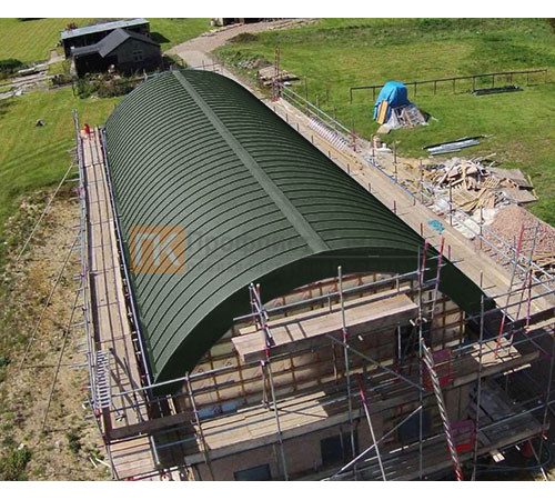 Продольно гнутый фальц профилированный 0,5 RAL 6020 Полиэстер