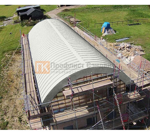 Продольно гнутый фальц профилированный 0,45 RAL 9003 Полиэстер