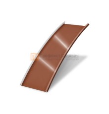 Продольно гнутый фальц гладкий 0,5 RAL 8004 Atlas