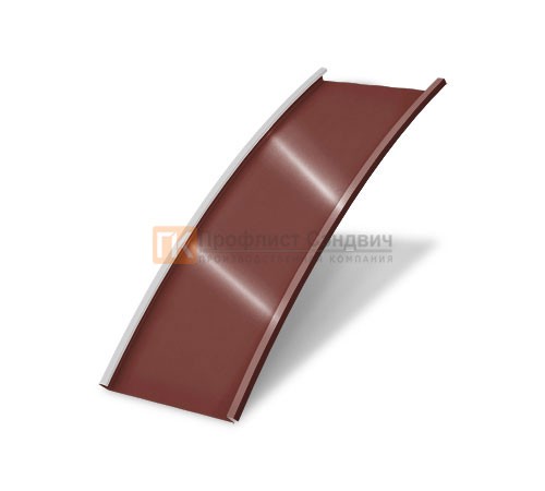 Продольно гнутый фальц гладкий 0,5 RAL 3009 Satin