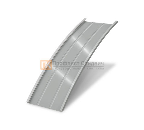 Продольно гнутый фальц профилированный 0,5 RAL 9006 Satin