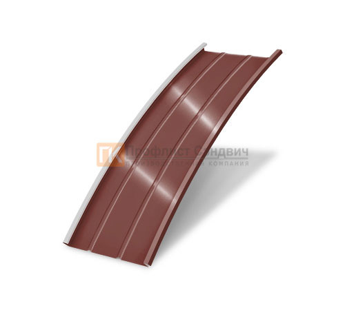 Продольно гнутый фальц профилированный 0,5 RAL 3009 Satin