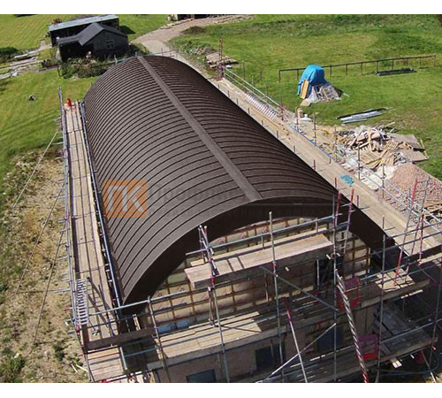 Продольно гнутый фальц профилированный 0,5 RAL 8017 Полиэстер