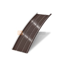 Продольно гнутый фальц профилированный 0,5 RAL 8017 Velur20