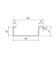 Продольно гнутый фальц гладкий 0,5 RR 21 GreenCoat Pural Matt