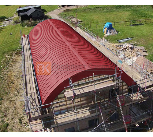 Продольно гнутый фальц профилированный 0,45 RAL 3020 Полиэстер