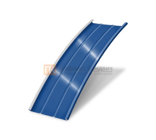 Продольно гнутый фальц профилированный 0,5 RAL 5005 Satin Продольно гнутый фальц профилированный 0,5 RAL 5005 Satin
