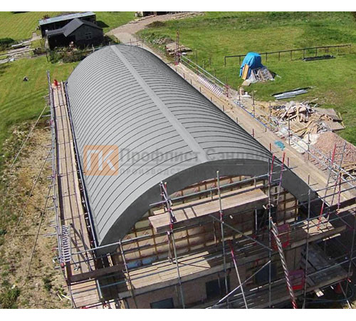 Продольно гнутый фальц профилированный 0,45 RAL 7004 Полиэстер