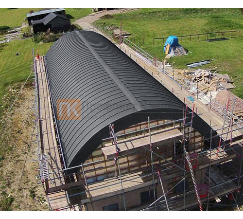 Продольно гнутый фальц профилированный 0,5 RAL 7024 Satin