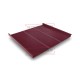 Фальц двойной стоячий Line 0,5 Satin Мatt RAL3005 красное вино