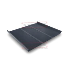 Фальц двойной стоячий Line 0,5 Quarzit Pro Matt RAL7016 антрацитово-серый с пленкой на замках