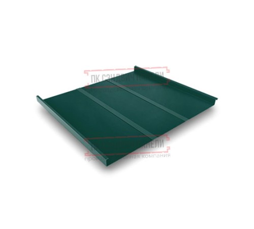 Фальц двойной стоячий Line 0,5 Satin Мatt RAL6005 зеленый мох с пленкой на замках Фальц двойной стоячий Line 0,5 Satin Мatt RAL6005 зеленый мох с пленкой на замках