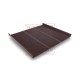 Фальц двойной стоячий Line 0,5 Rooftop Matte RAL8017 шоколад с пленкой на замках