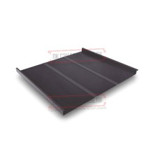 Фальц двойной стоячий Line 0,5 Satin Мatt RR32 темно-коричневый с пленкой на замках