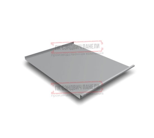 Фальц двойной стоячий 0,5 Satin RAL7004 сигнальный серый с пленкой на замках Фальц двойной стоячий 0,5 Satin RAL7004 сигнальный серый с пленкой на замках