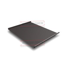 Фальц двойной стоячий 0,5 Rooftop Matte RR32 темно-коричневый с пленкой на замках