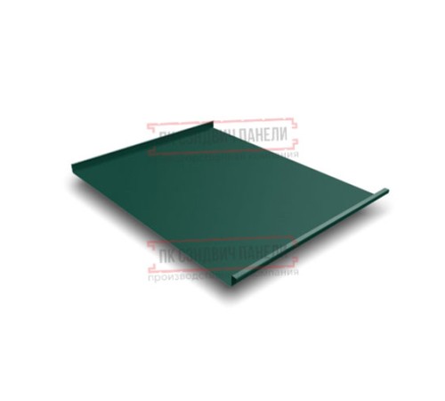 Фальц двойной стоячий 0,45 Drap RAL6005 зеленый мох с пленкой на замках