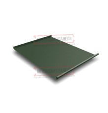 Фальц двойной стоячий 0,5 Velur RAL6020 хромовая зелень с пленкой на замках
