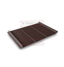 Кликфальц Line 0,5 Atlas RAL8017 шоколад с пленкой на замках