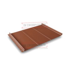 Кликфальц Line 0,45 Drap RAL8004 терракота с пленкой на замках