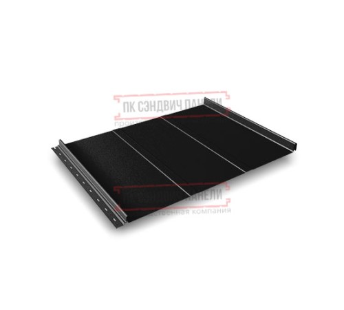 Кликфальц Line 0,5 Satin RAL9005 черный с пленкой на замках Кликфальц Line 0,5 Satin RAL9005 черный с пленкой на замках