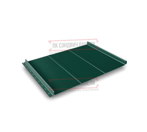 Кликфальц Line 0,45 Полиэстер RAL6005 зеленый мох с пленкой на замках Кликфальц Line 0,45 Полиэстер RAL6005 зеленый мох с пленкой на замках