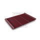 Кликфальц Line 0,5 Satin RAL3005 красное вино с пленкой на замках