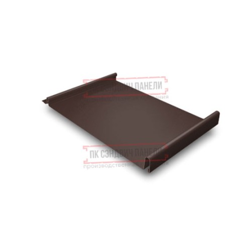 Кликфальц GL 0,5 GreenCoat Pural BT, matt RR887 шоколадно-коричневый (RAL8017 шоколад) с пленкой на замках Кликфальц GL 0,5 GreenCoat Pural BT, matt RR887 шоколадно-коричневый (RAL8017 шоколад) с пленкой на замках