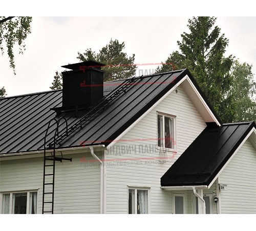 Кликфальц 0,5 Satin Мatt RAL9005 черный с пленкой на замках Кликфальц 0,5 Satin Мatt RAL9005 черный с пленкой на замках
