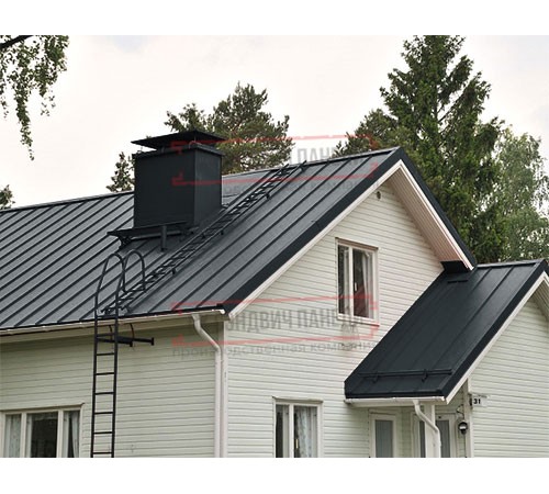Кликфальц 0,5 Satin Мatt RAL7016 антрацитово-серый с пленкой на замках Кликфальц 0,5 Satin Мatt RAL7016 антрацитово-серый с пленкой на замках