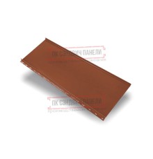 Кликфальц mini 0,5 PurLite Мatt RAL8004 терракота с пленкой на замках
