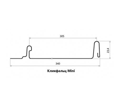 Кликфальц mini 0,5 Rooftop Matte RAL9005 черный с пленкой на замках Кликфальц mini 0,5 Rooftop Matte RAL9005 черный с пленкой на замках