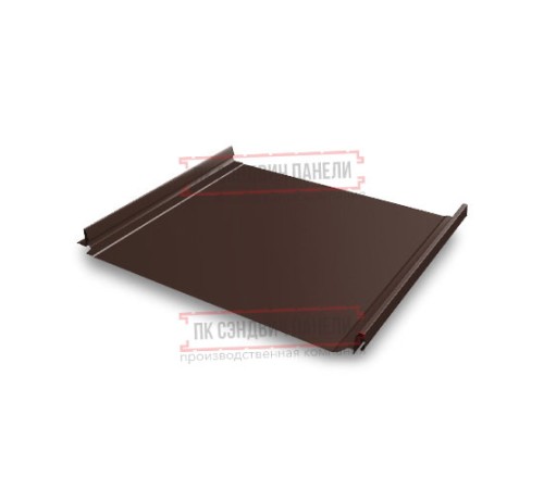 Кликфальц Pro 0,45 Полиэстер RAL8017 шоколад с пленкой на замках