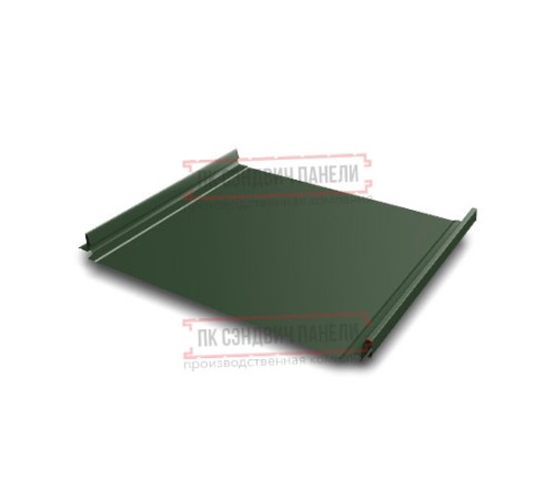 Кликфальц Pro 0,5 GreenCoat PuRALBT, matt RR11 темно-зеленый (RAL6020 хромовая зелень) с пленкой на замках