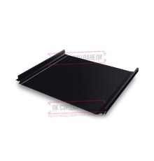 Кликфальц Pro 0,45 Drap RAL9005 черный с пленкой на замках