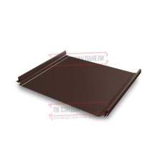 Кликфальц Pro 0,5 Satin Мatt RAL8017 шоколад с пленкой на замках