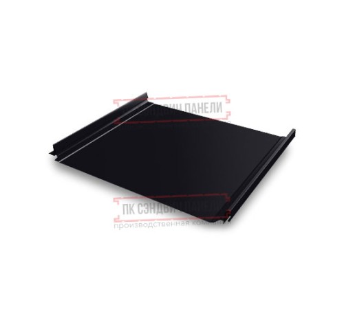 Кликфальц Pro 0,5 Quarzit lite RAL9005 черный с пленкой на замках