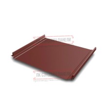 Кликфальц Pro 0,5 GreenCoat PuRALBT, matt RR29 красный (RAL3009 оксидно-красный) с пленкой на замках