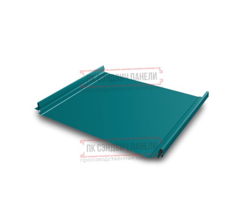 Кликфальц Pro 0,45 Полиэстер RAL5021 водная синь с пленкой на замках