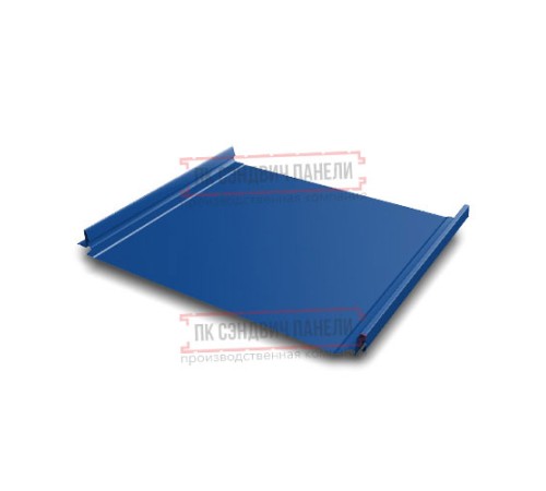 Кликфальц Pro 0,5 Satin RAL5005 сигнальный синий с пленкой на замках Кликфальц Pro 0,5 Satin RAL5005 сигнальный синий с пленкой на замках