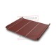 Кликфальц Pro Line 0,5 GreenCoat PuRAL RR 29 красный (RAL3009 оксидно-красный) с пленкой на замках