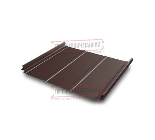 Кликфальц Pro Line 0,5 Quarzit PRO Matt RAL8017 шоколад