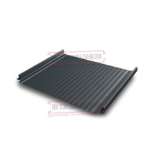Кликфальц Pro Gofr 0,5 Velur RAL7016 антрацитово-серый с пленкой на замках