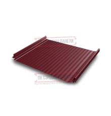 Кликфальц Pro Gofr 0,5 Quarzit RAL3005 красное вино с пленкой на замках